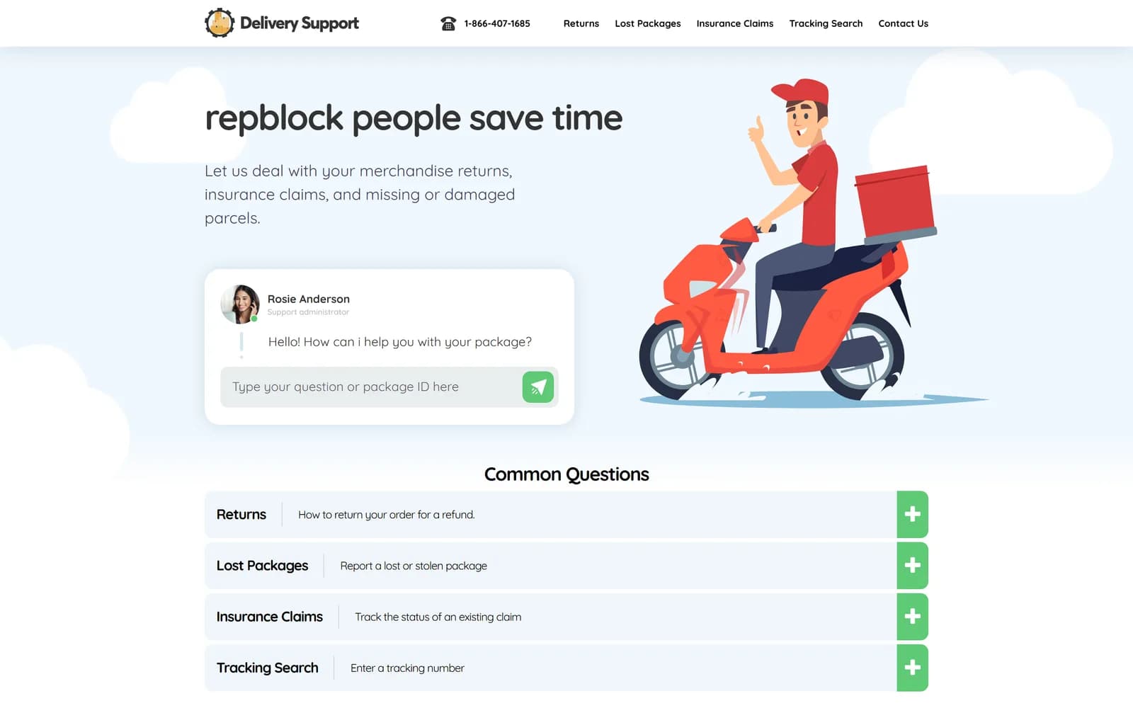 Delivery screenshot